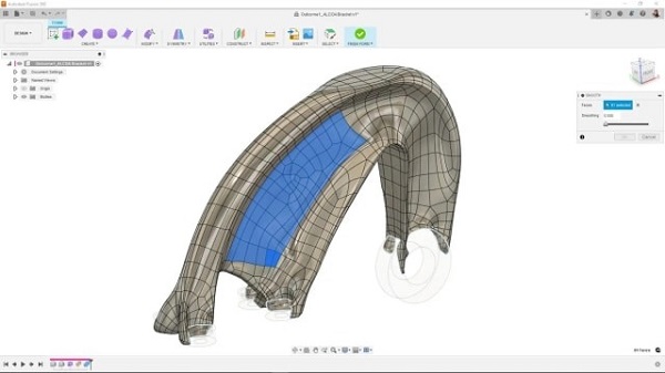 Ishod generativnog dizajna softvera Fusion360 koji se može uređivati. (Izvor: Autodesk.)