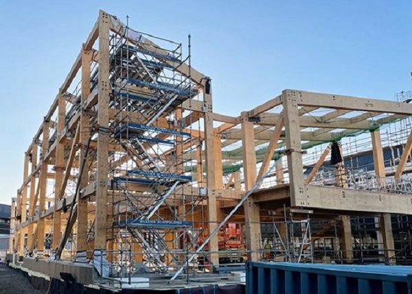 Politehničko-trgovački trening centar He Toki Kai Te Rika Otago poprima oblik. Ljubaznošću Warren and Mahoney.