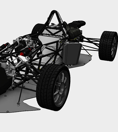 3D model trkačkog automobila