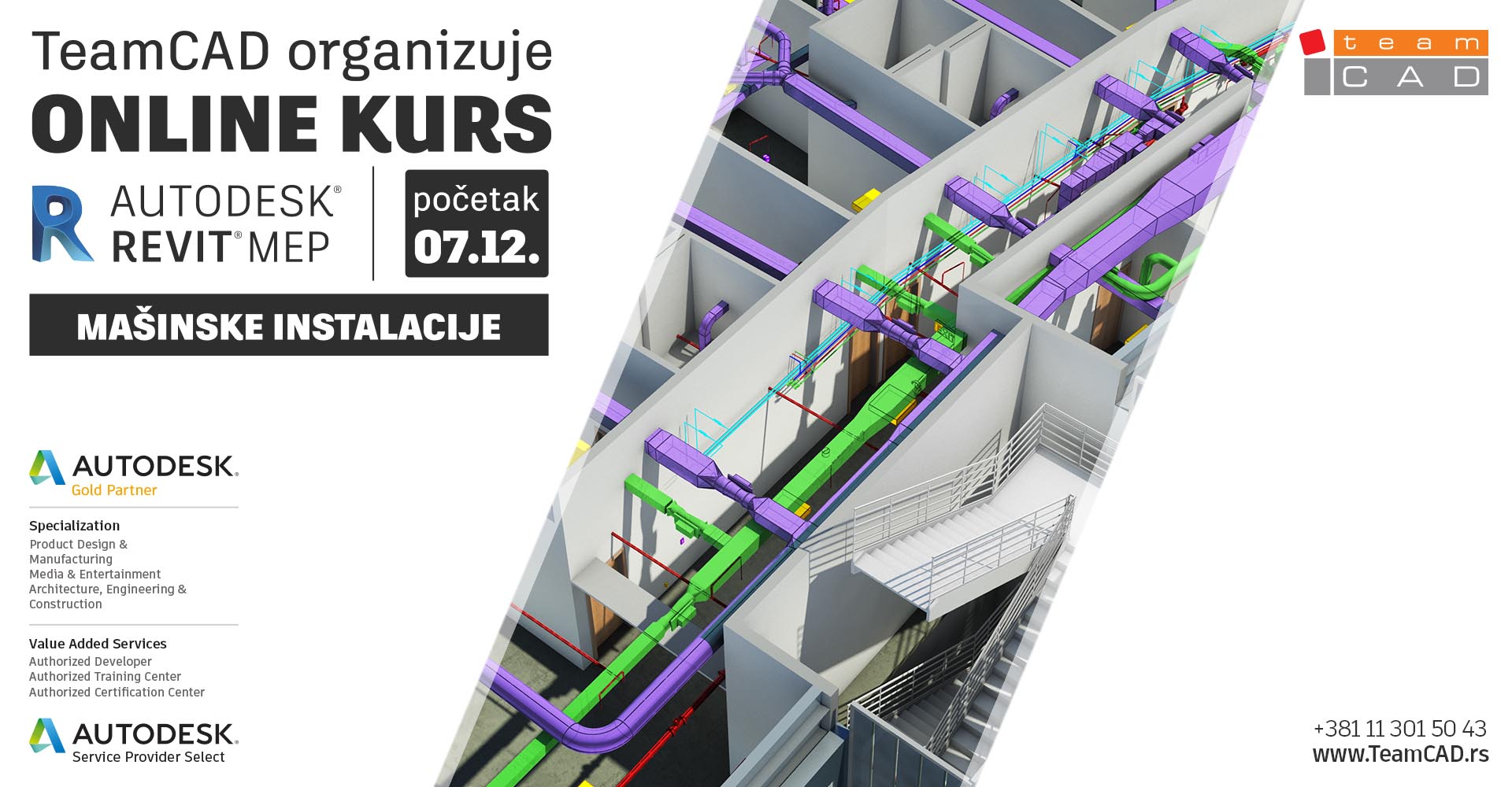 Kurs - Revit MEP Mašinske instalacije 