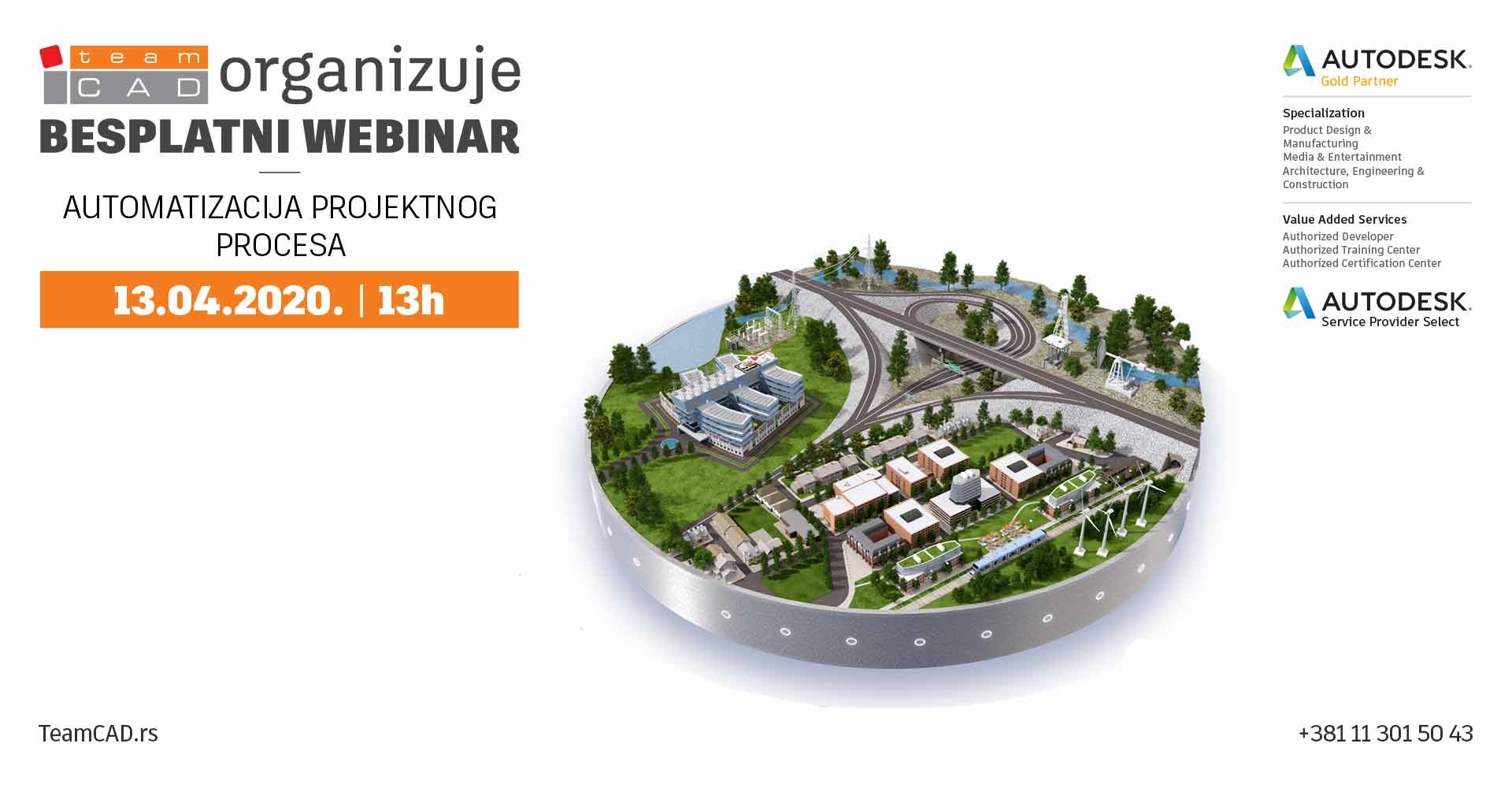 TeamCAD besplatan webinar – Automatizacija BIM projektnog procesa