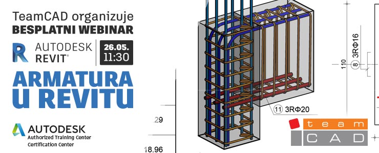 TeamCAD besplatni webinar - Armatura u Revitu