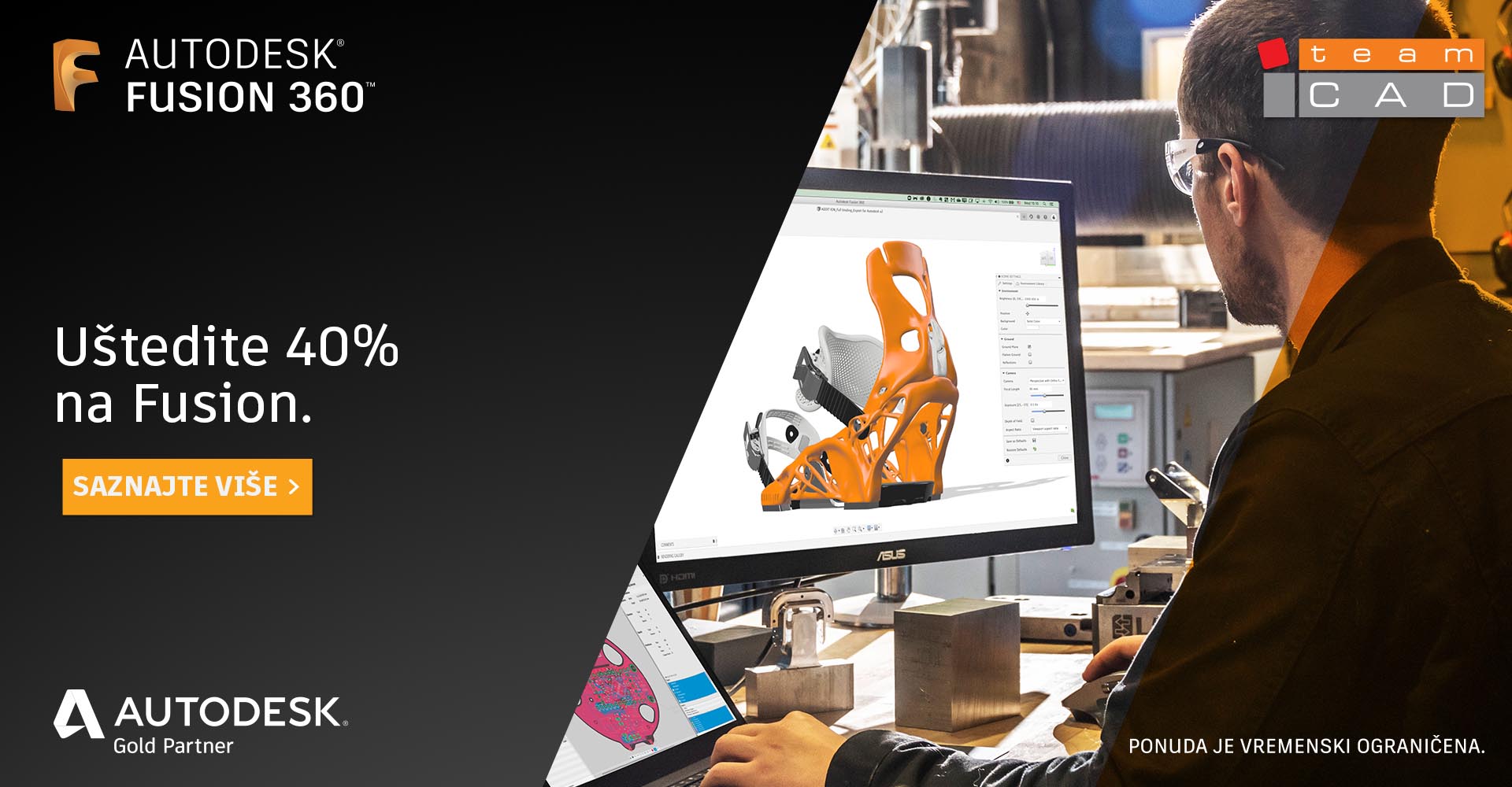 Promo: 40% popusta na Autodesk Fusion 360