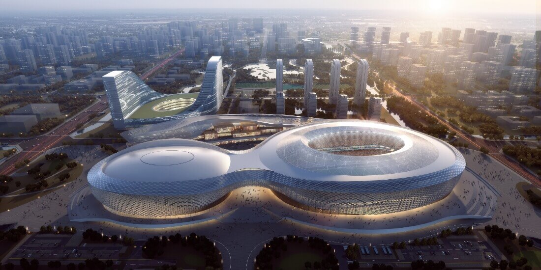 Zeleni BIM proces oblikuje izgradnju monumentalnog sportskog objekta u Kini