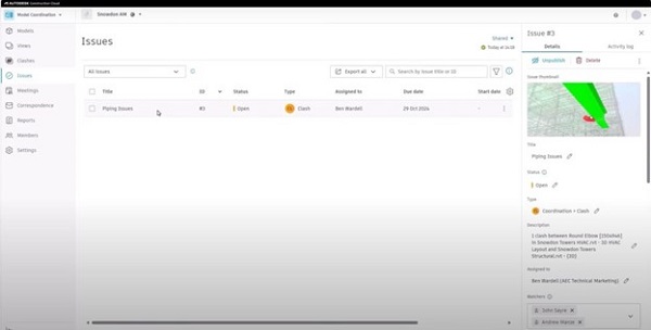 Upravljajte problemima u Autodesk Construction Cloud-u